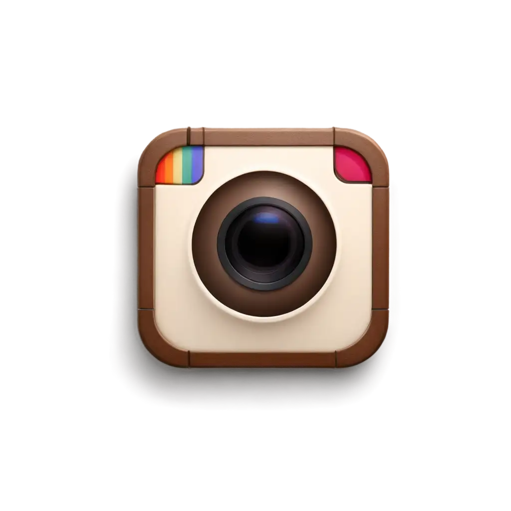 make instagram logo in 3d