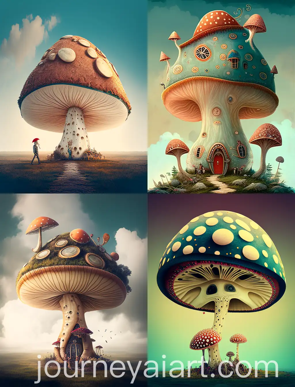 Whimsical-Mushroom-Humanoid-in-Dreamy-Medieval-Farm-Setting