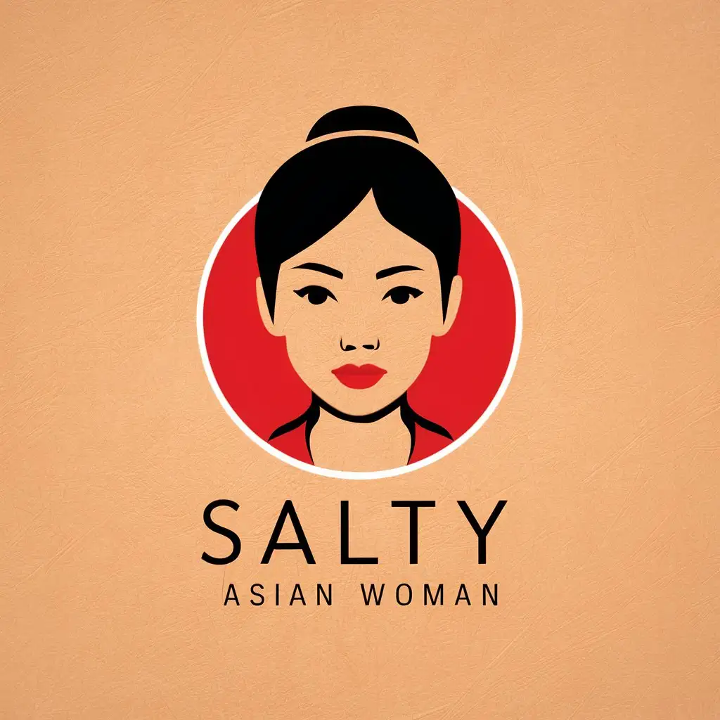 LOGO Design for Salty Asian Woman Vector Logo with Asian Girl ...