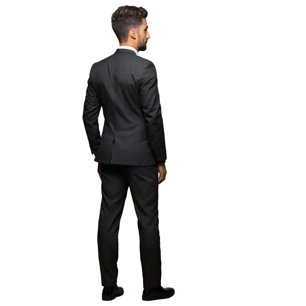 Black-Suit-Backside-PNG-Image-HighQuality-Transparent-Art-for-Versatile-Use