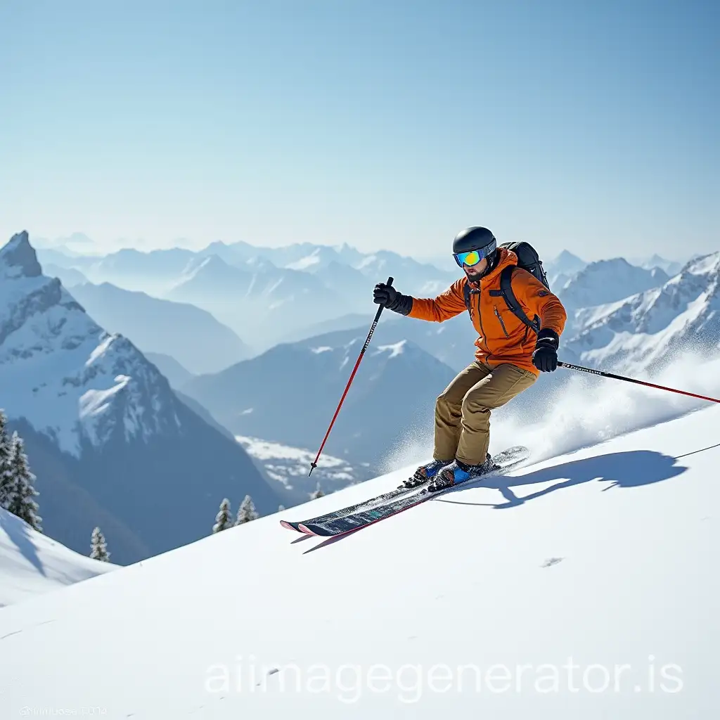 47YearOld-Man-Skiing-on-MountainAI-Art-Prompt-Expansion-Slopes