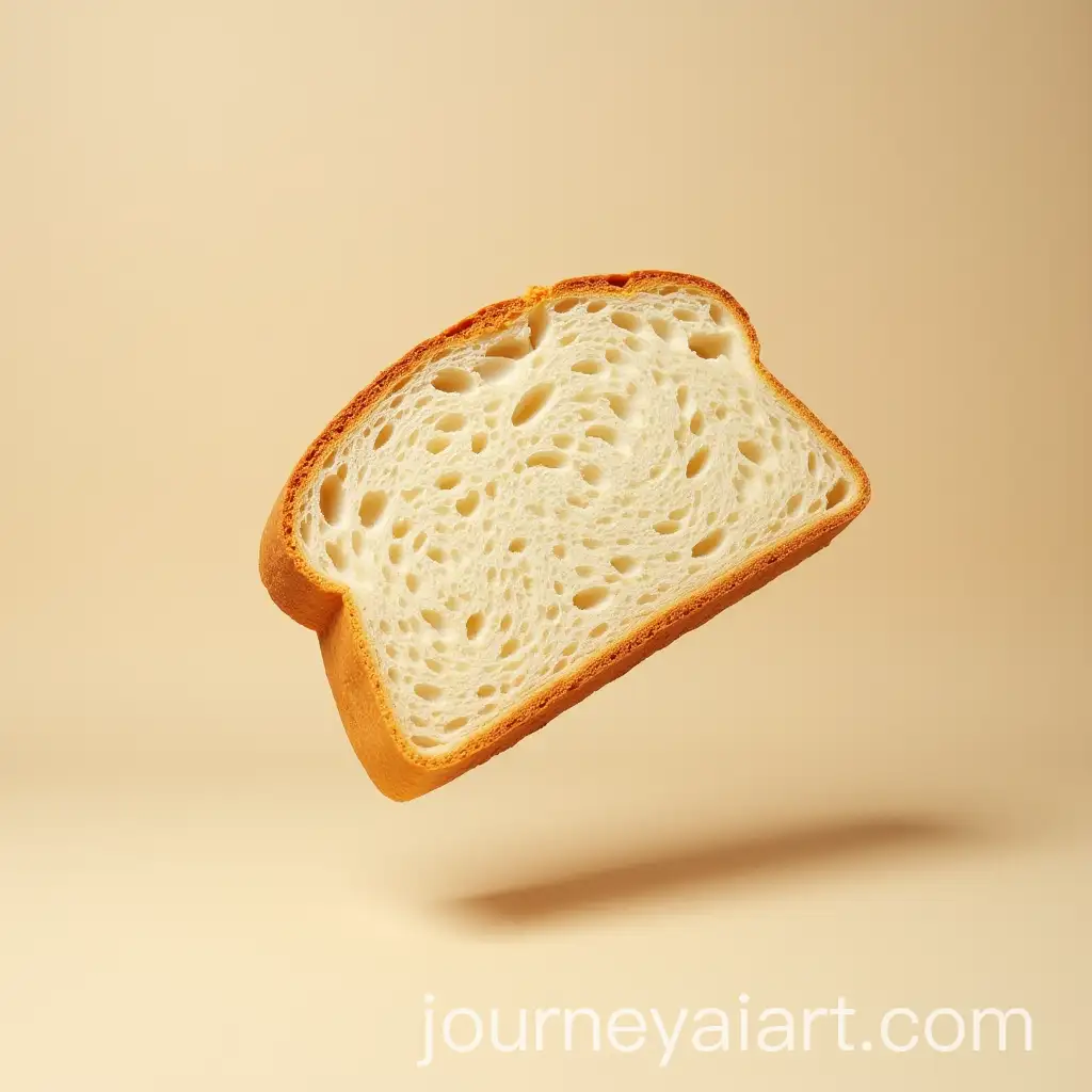 Macro-View-of-Raw-Wheat-Bread-Slice-in-MidAir