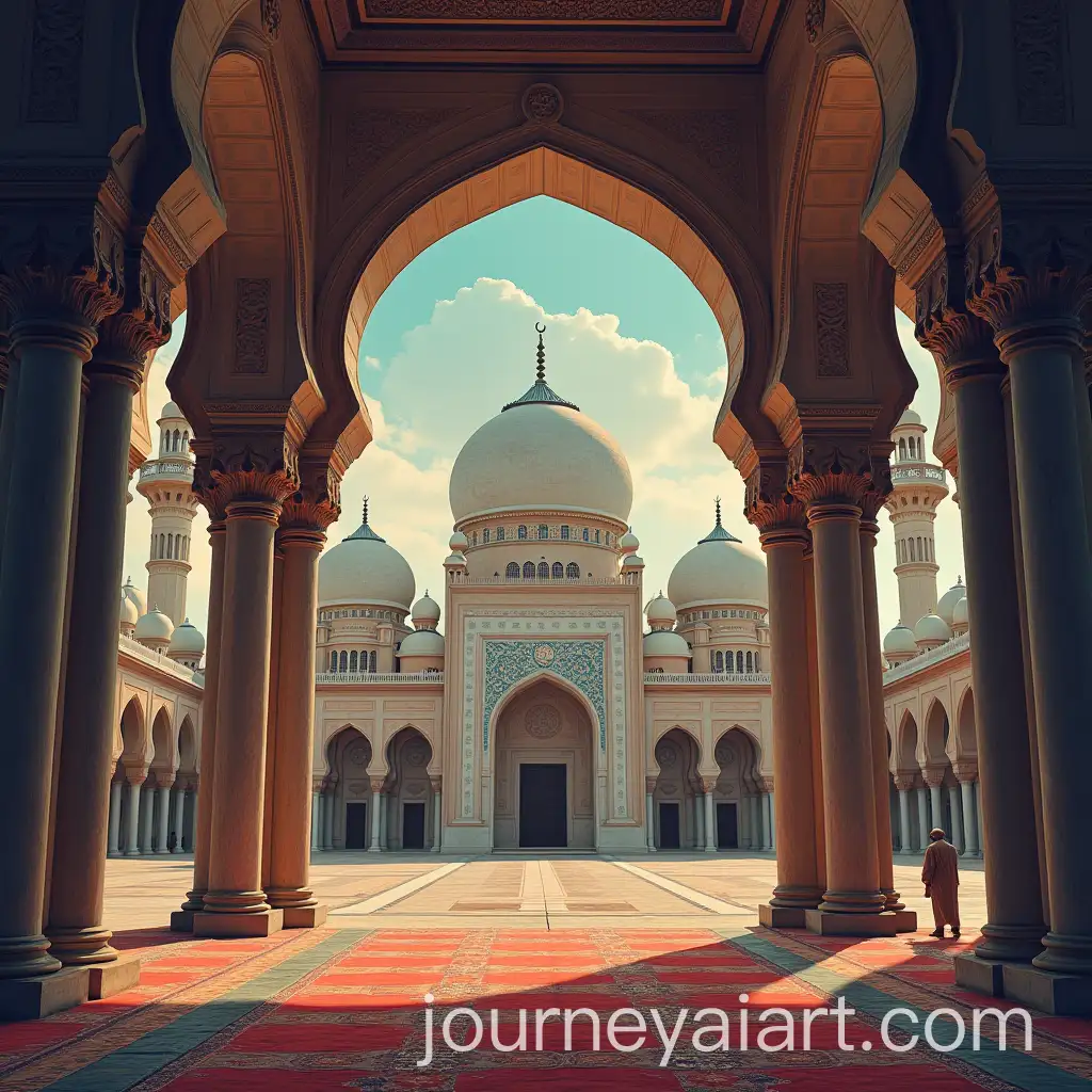 Muslim-iPhone-Wallpaper-Featuring-Muslims-Praying-in-the-Mosque