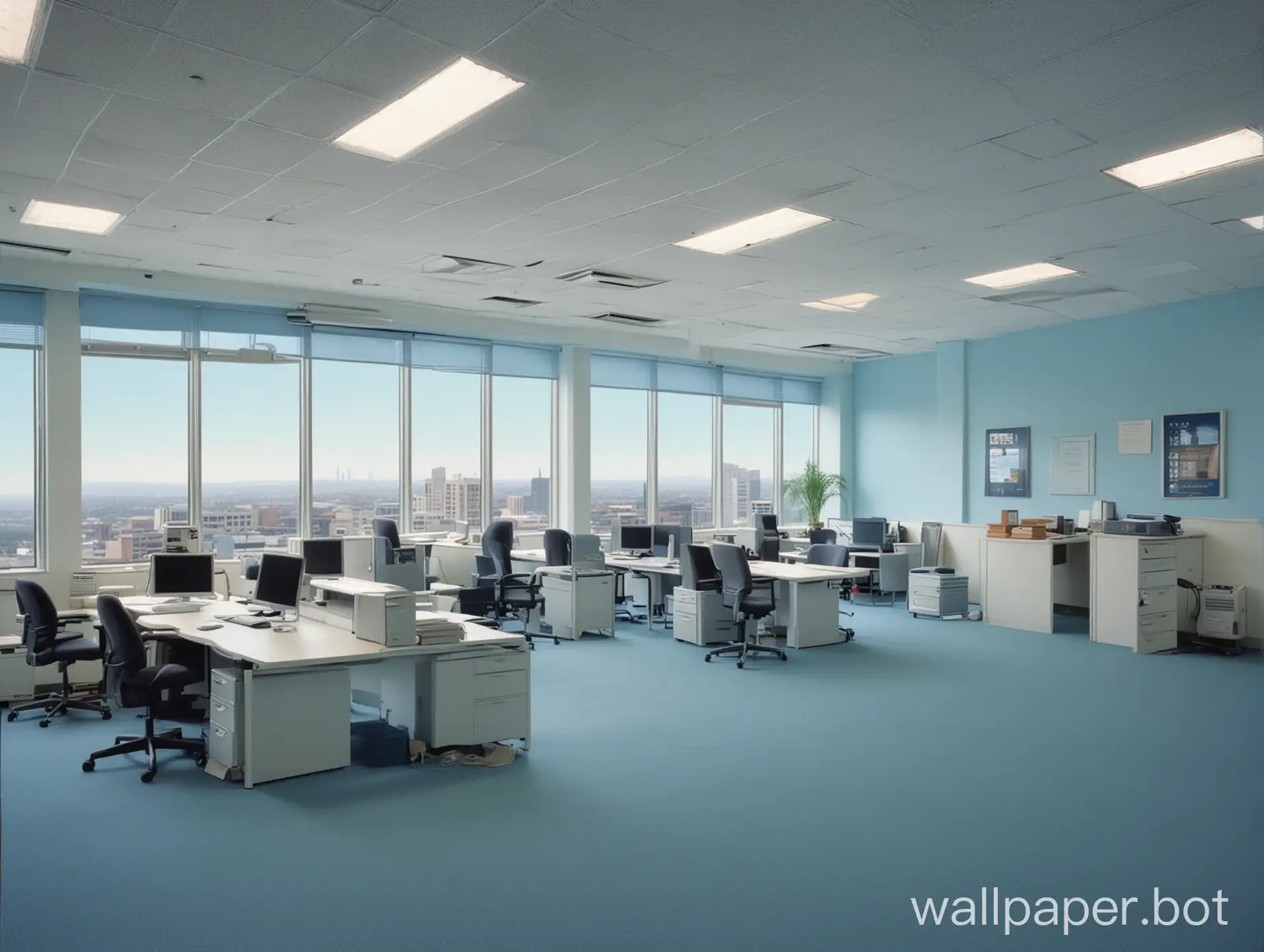 Late-90s-Commercial-Office-with-Clear-Sky-and-Soft-Blue-Undertone