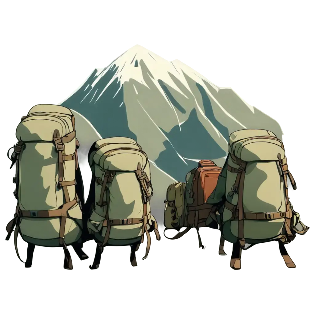 Animated-Mountains-with-Hiking-Backpacks-PNG-Image-Adventure-Illustration