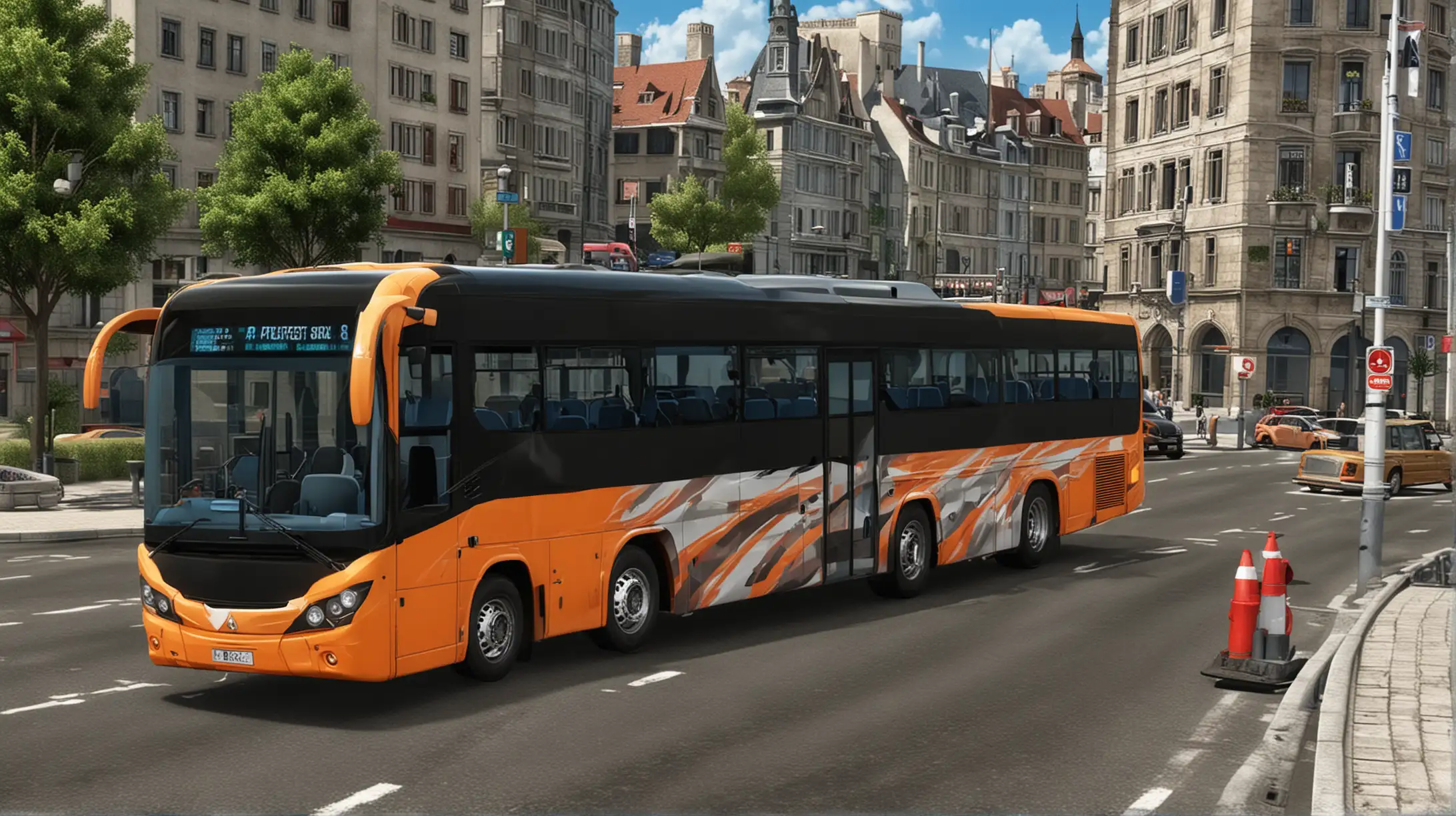 City Bus Driving Simulator in Euro Environment