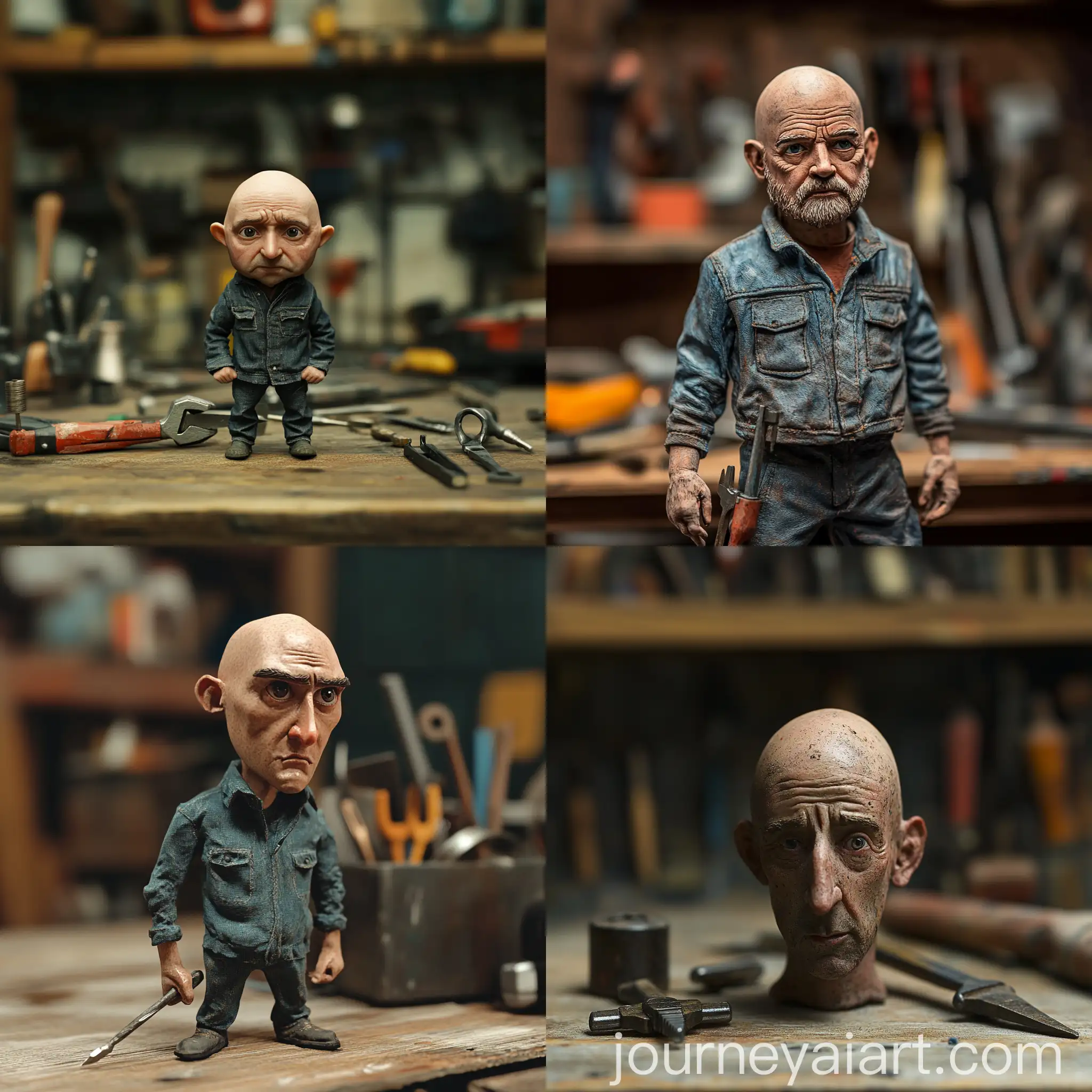 Small-Bald-Man-with-Tools-in-Workshop-Setting