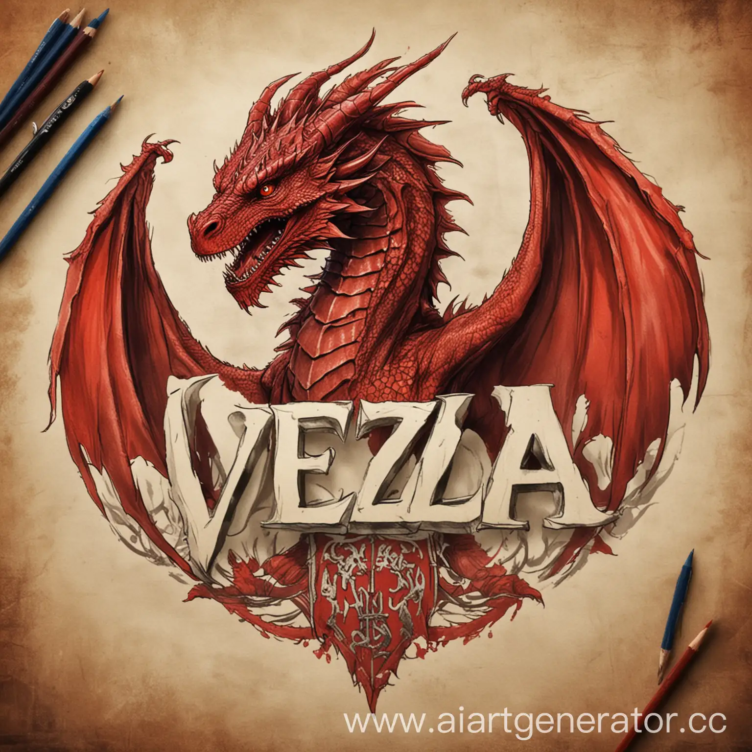 Veza-Red-Dragon-in-Game-of-Throneslike-Background