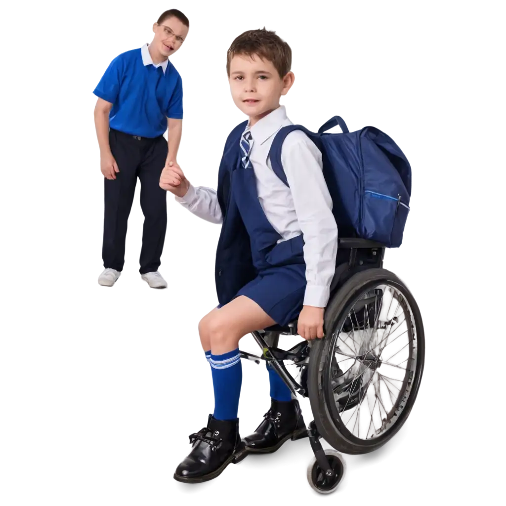 Disabled-Child-Wearing-School-Uniform-PNG-Image-for-Clear-HighQuality-Visual-Representation