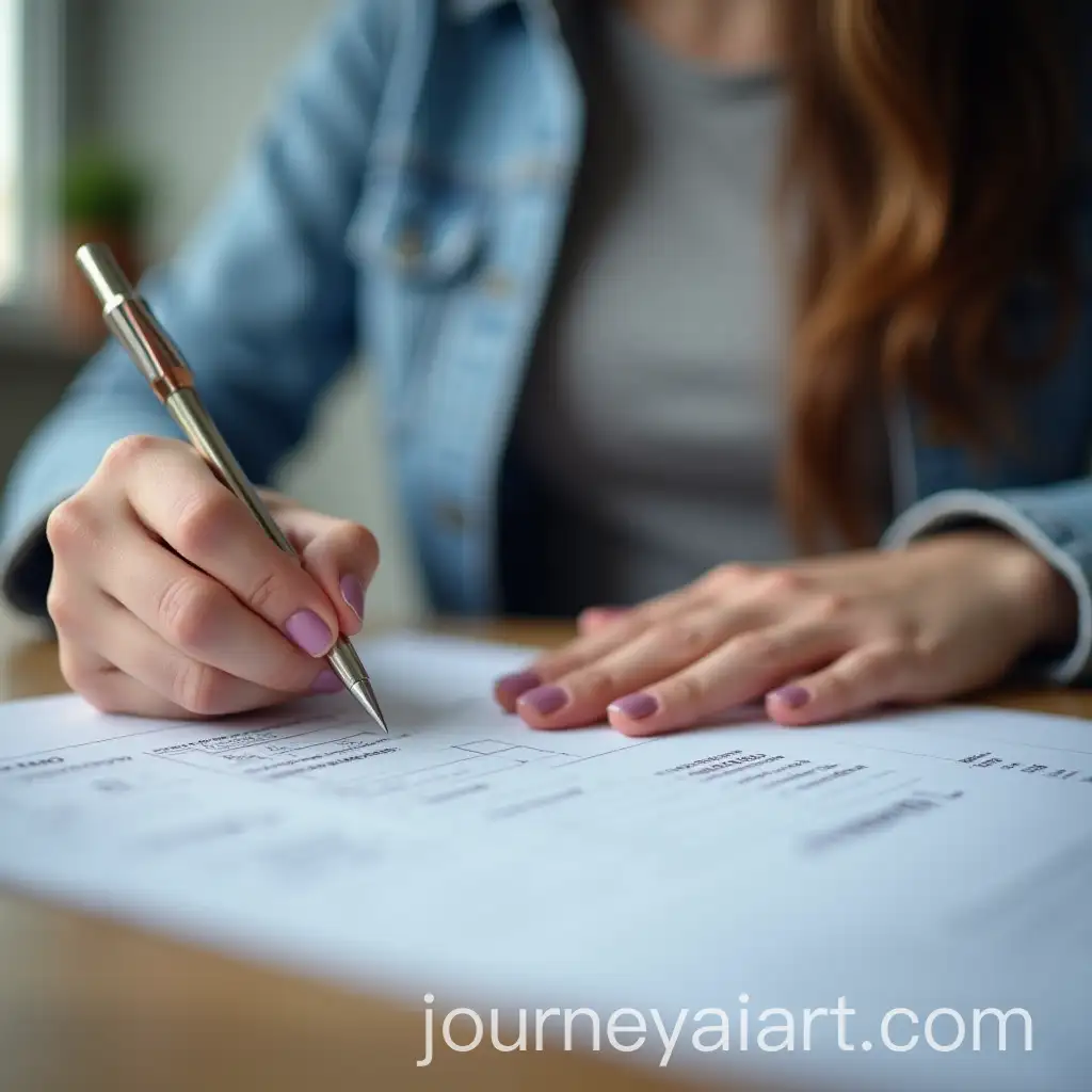Person-Filling-Out-a-Form-in-an-Office-Setting