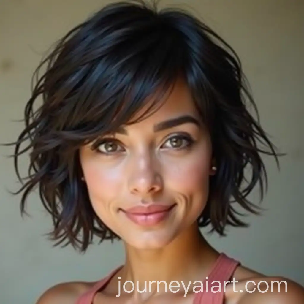 12YearOld-Girl-with-Short-Black-HairGeneracin-de-Prompts-AI-in-a-Portrait