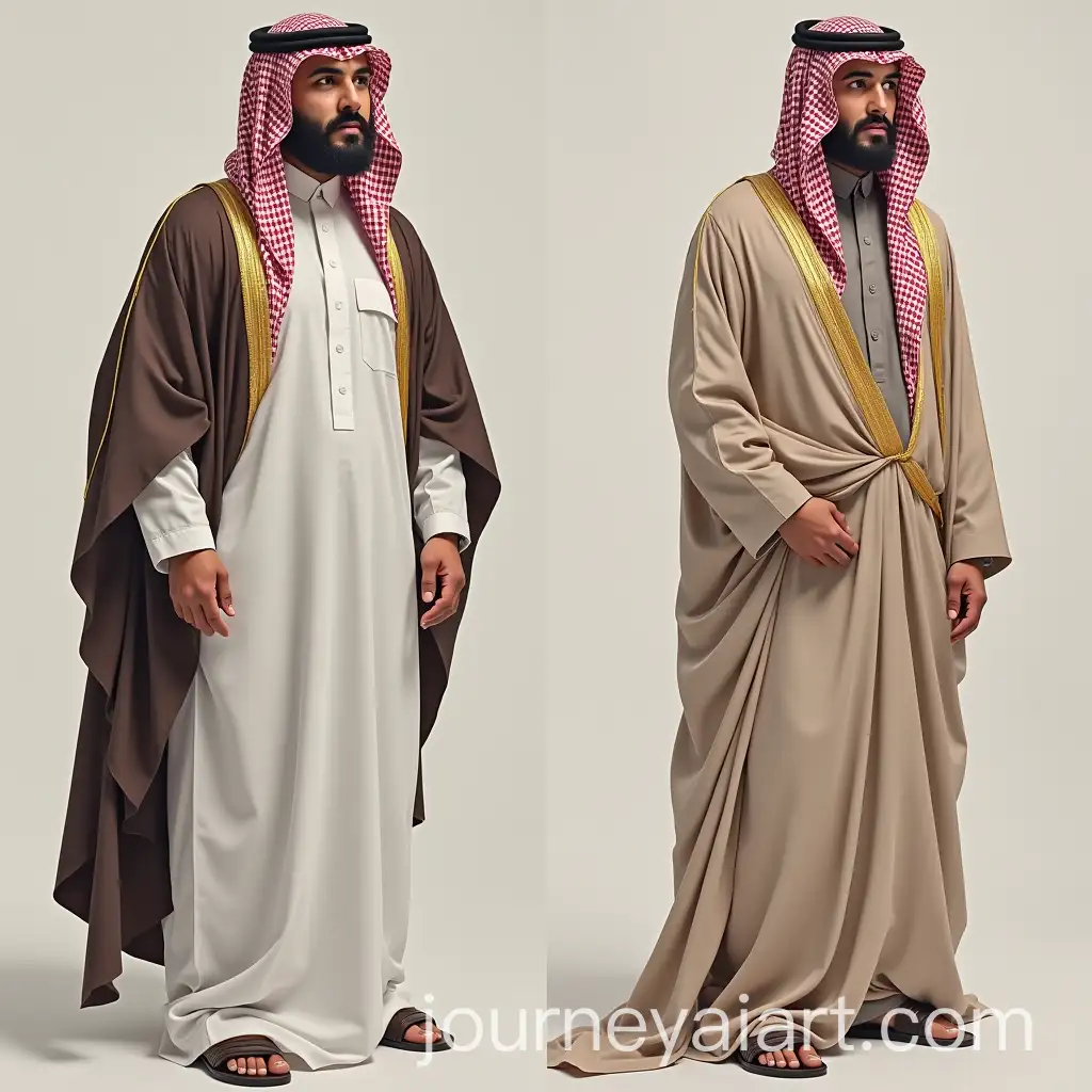 Person-Transforming-into-Traditional-Saudi-Arabian-Clothing