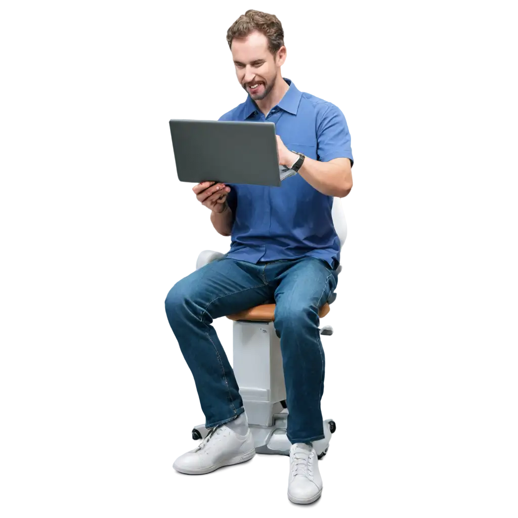 PNG-Image-of-Dentist-Working-on-Computer-Enhance-Dental-Office-Websites