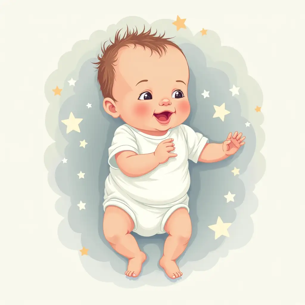 Create me a tshirt vectors for new born baby