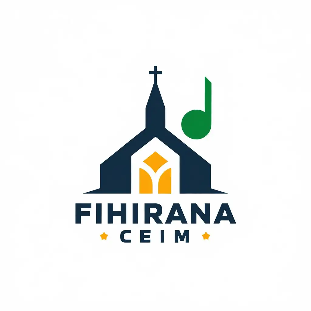 LOGO Design for Fihirana CEIM Church Music Symbolism with Moderate Style for Religious Industry