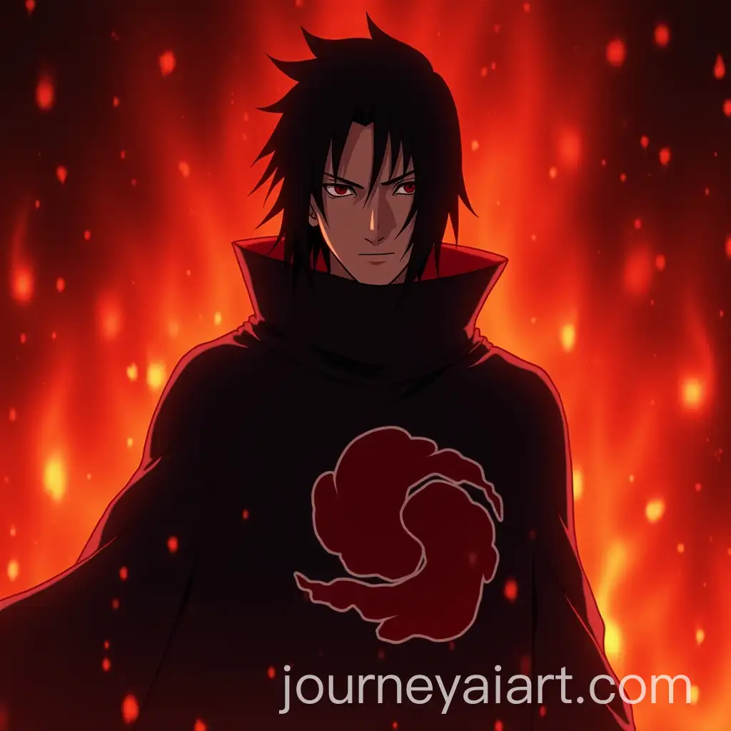 Sasuke-Uchiha-in-Intense-Action-with-Fiery-Red-Background