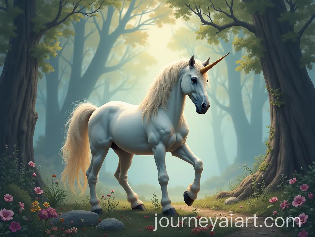 Magical-Unicorn-from-a-Fairytale-in-a-Dreamlike-Setting