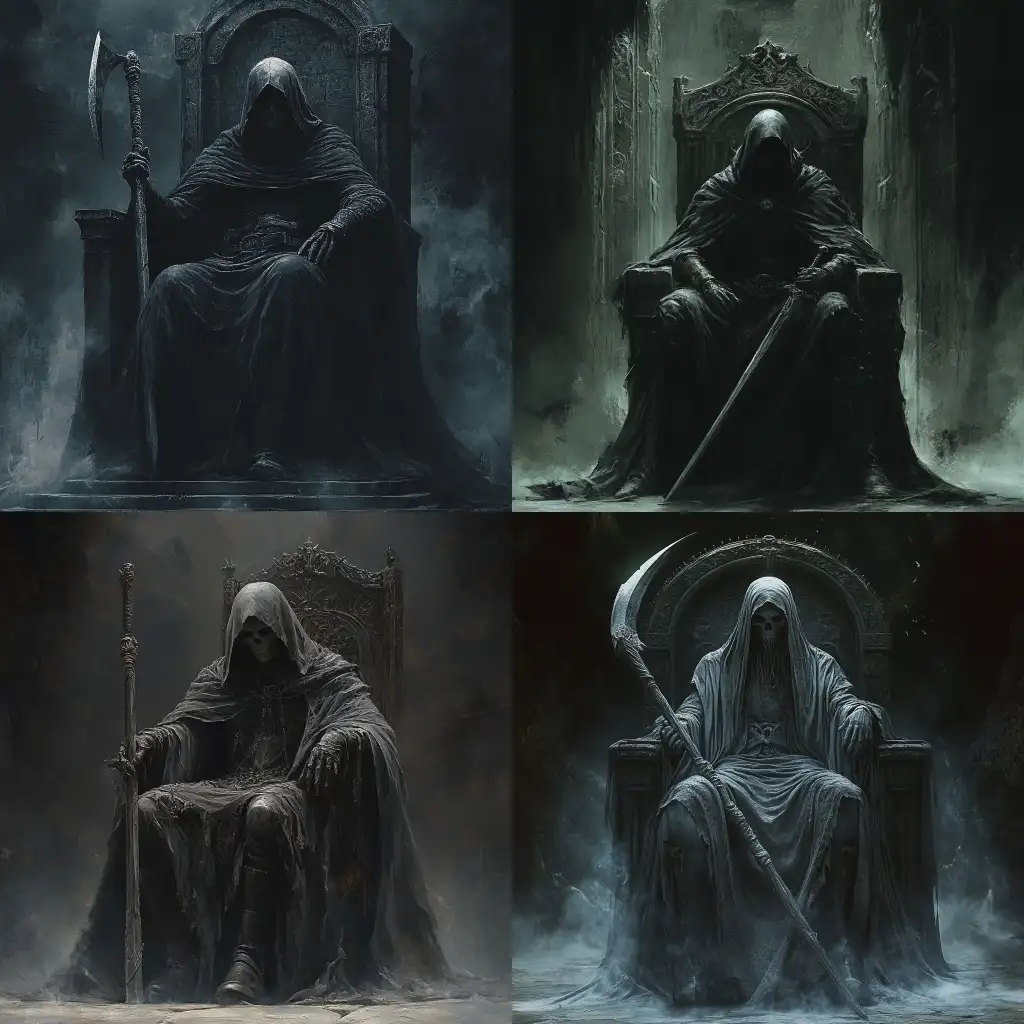 1970s-Dark-Fantasy-Reaper-Sitting-on-Throne-with-Scythe-and-Magical-Aura