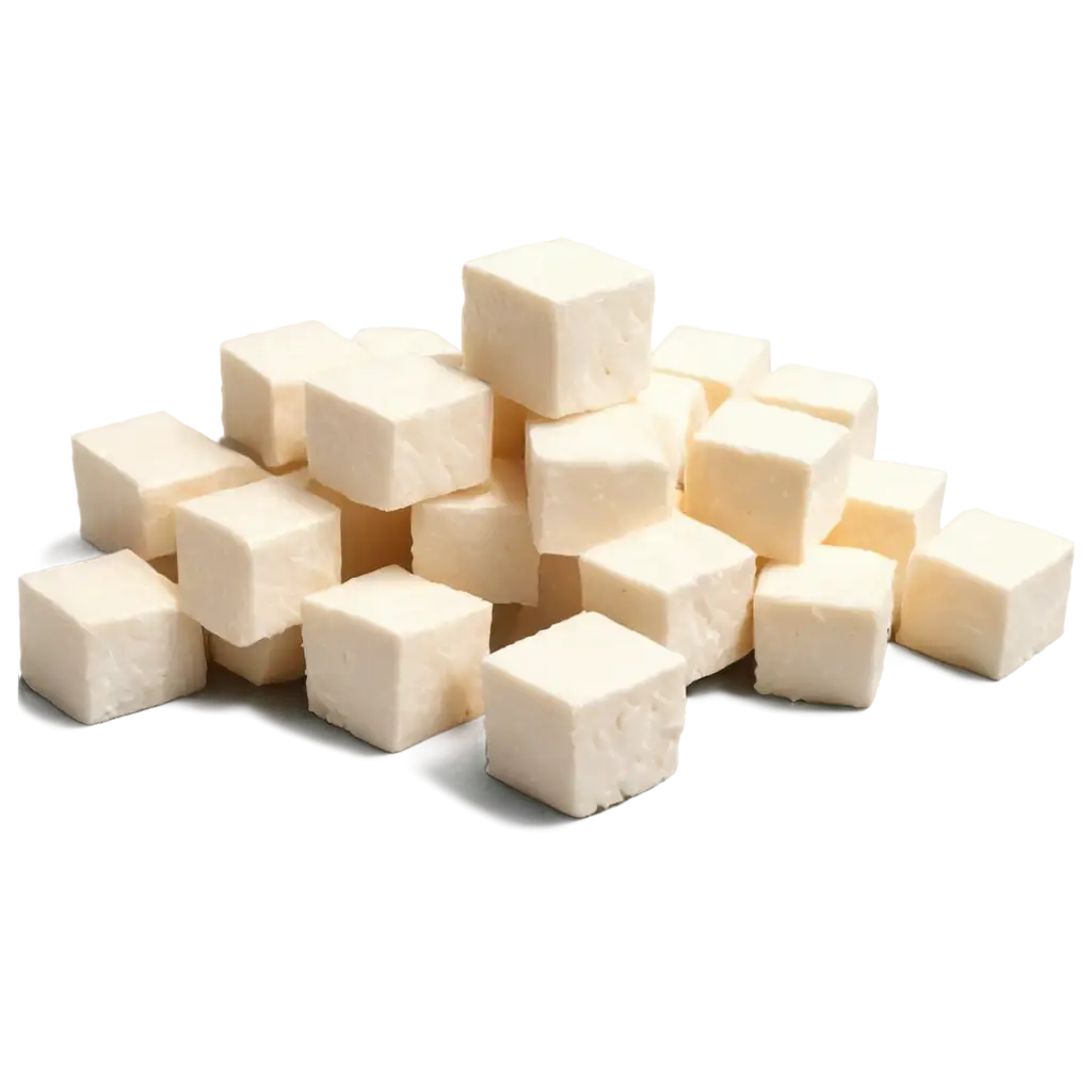 HighQuality-PNG-Image-of-Paneer-Cubes-with-Realistic-Drop-Shadow-Enhance-Your-Culinary-Content