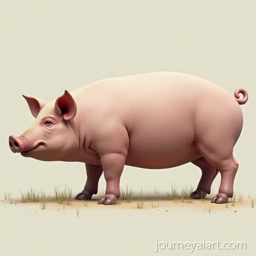 Realistic-HyperDetailed-Long-PigLike-Creature-in-Natural-Setting