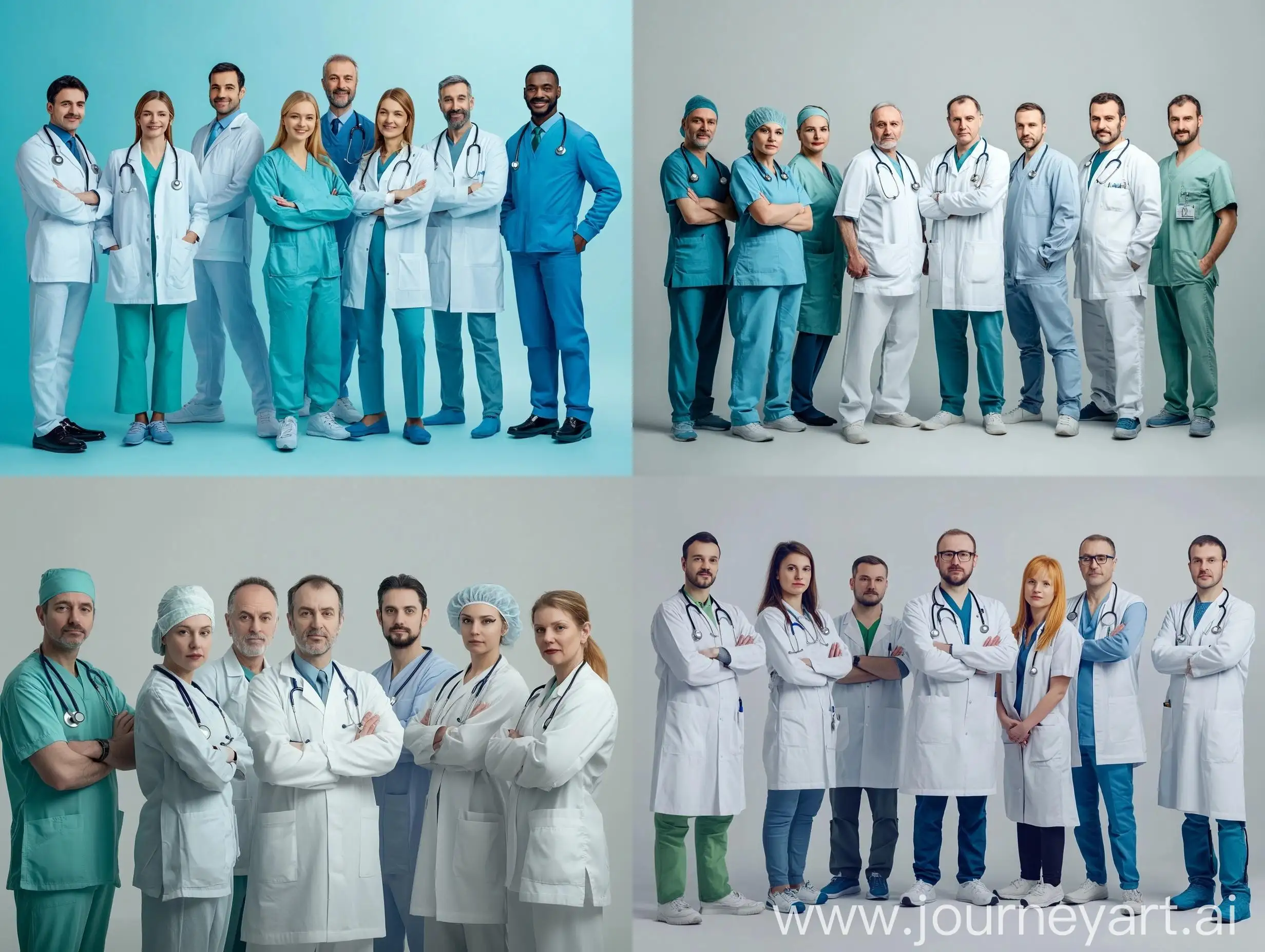 Diverse-Group-of-Doctors-Posing-for-Professional-Photograph