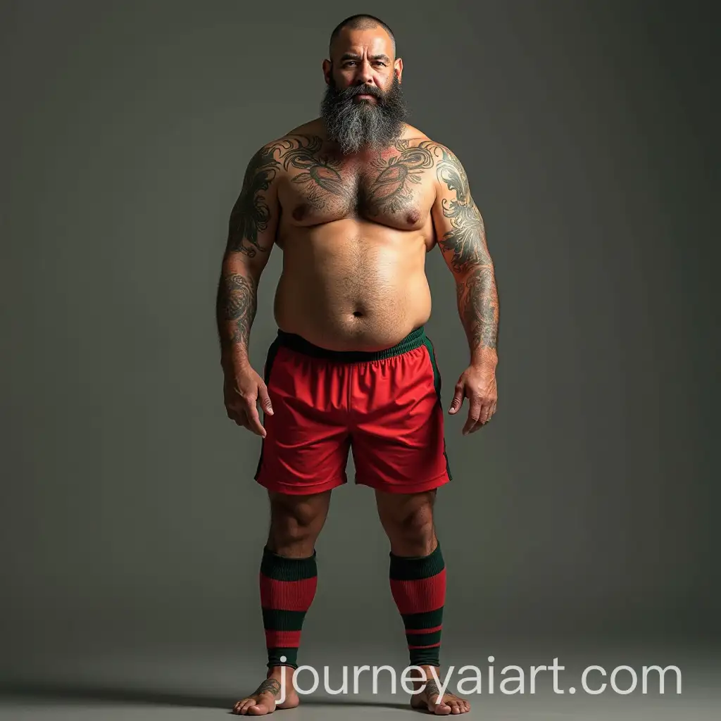 Mature-Soccer-Player-Portrait-Blending-Cantona-and-Maradona-Features