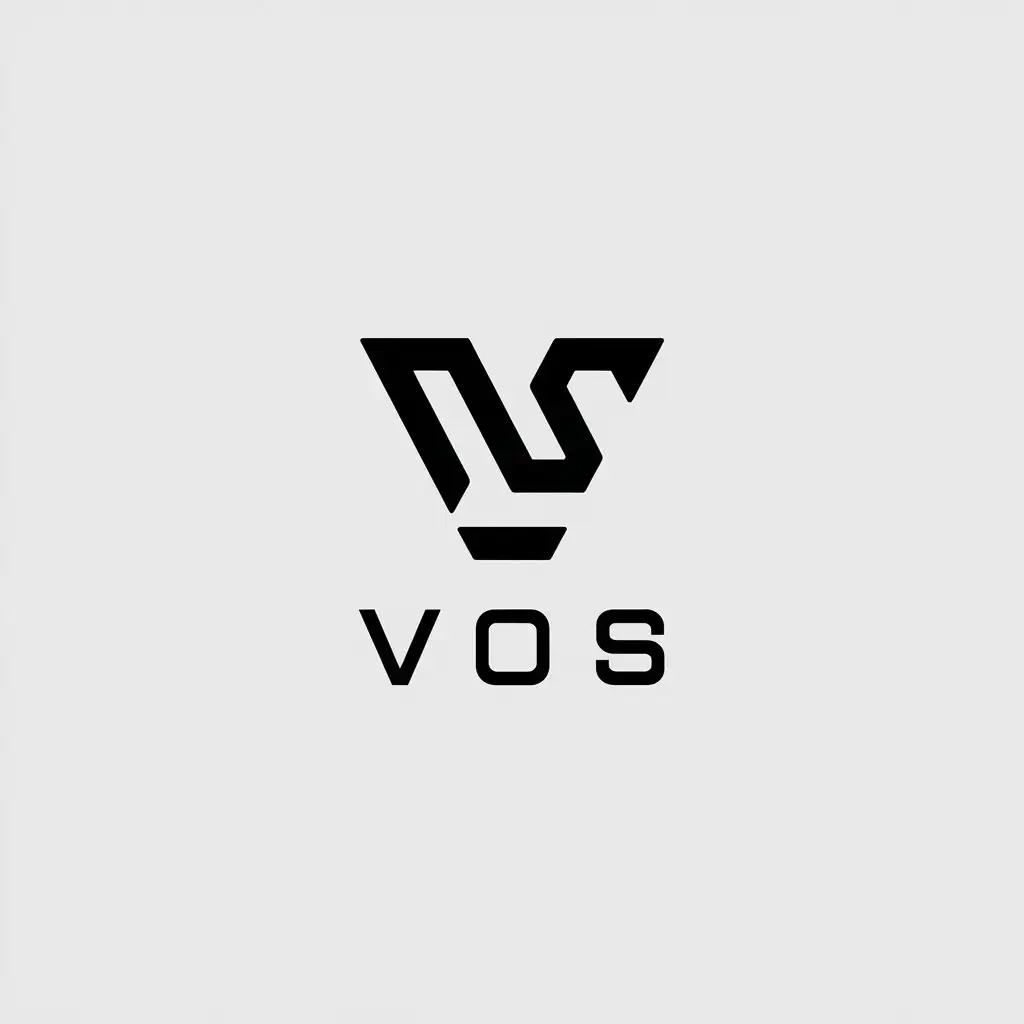 LOGO Design for Vos Minimalistic Vector with V Symbol for Finance Industry