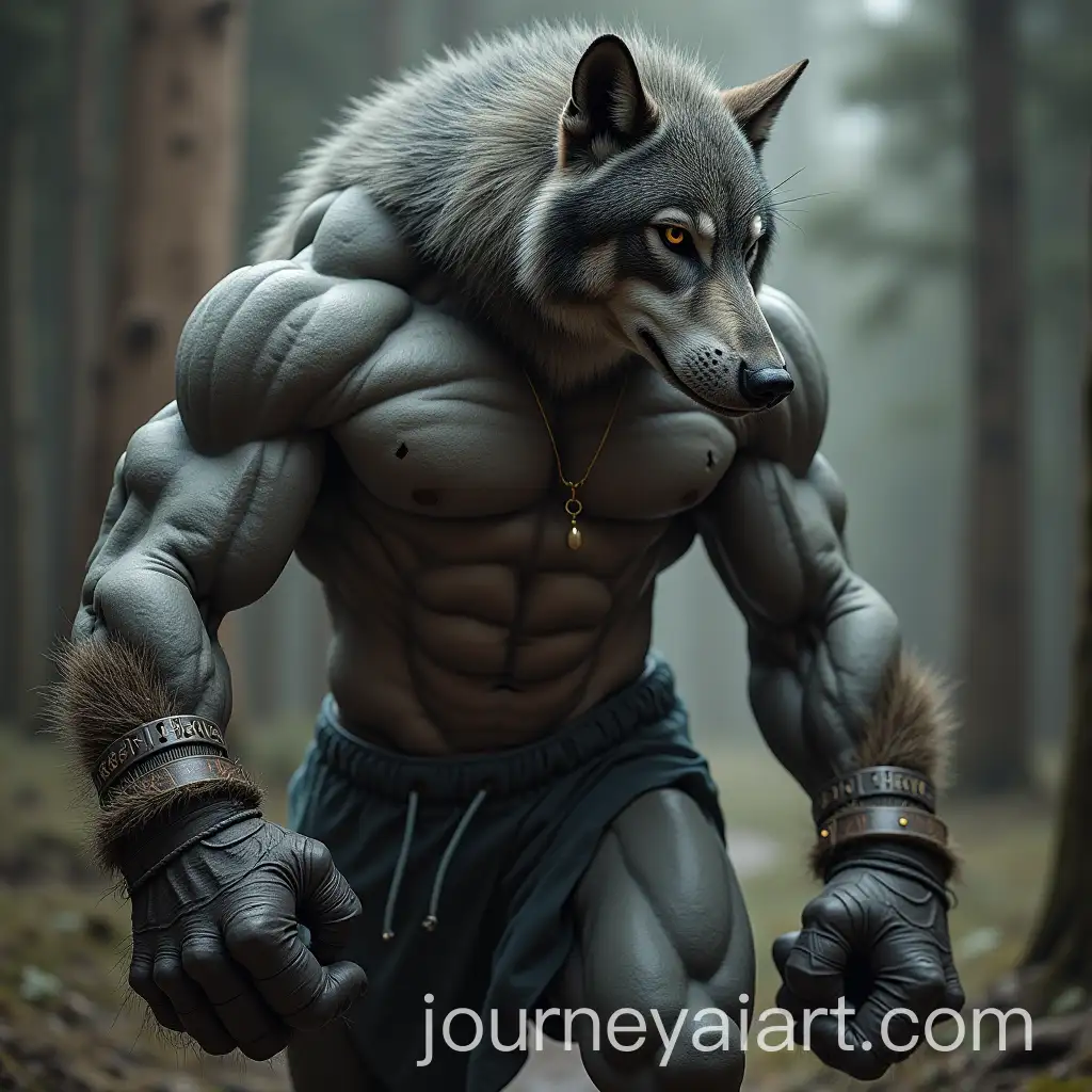 Wolf-and-Human-Bodybuilder-Hybrid-in-Action-Pose