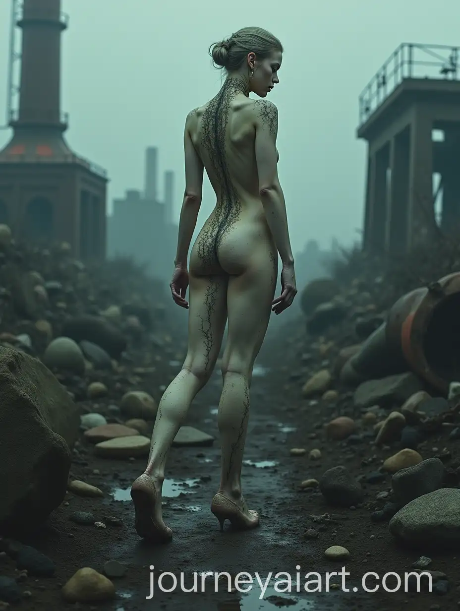 Naked-Figure-Amidst-Industrial-Ruins-A-Reflection-on-Beauty-and-Decay
