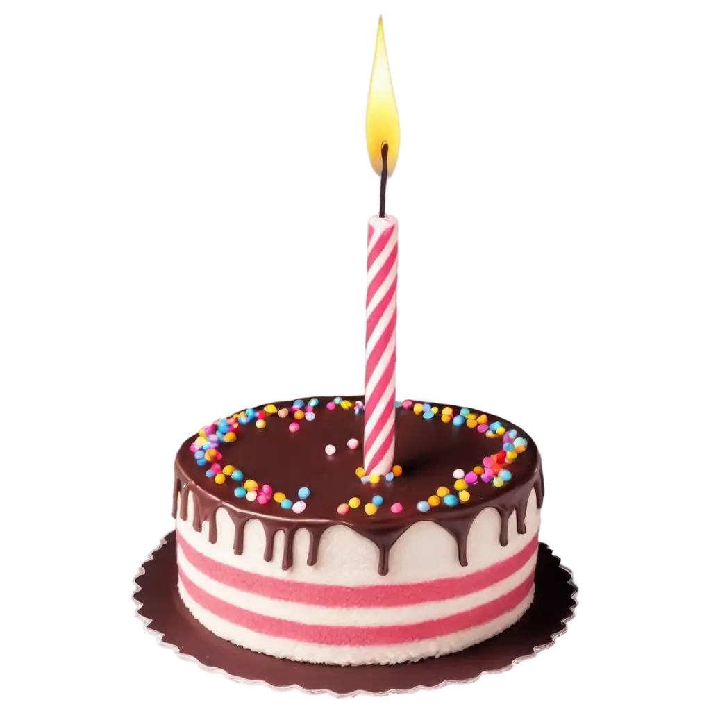 Delicious-Cake-with-Candle-PNG-Image-HighQuality-Dessert-Visuals