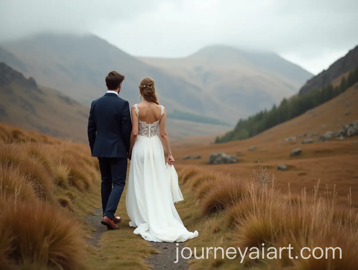 Newly-Married-Couple-Eloping-in-the-Scottish-Highlands