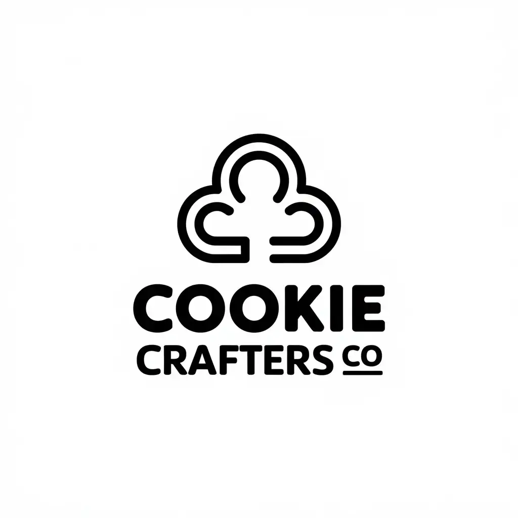 LOGO Design for Cookie Crafters Co Cookie Cutter Symbol with Modern Style for Home Family Industry