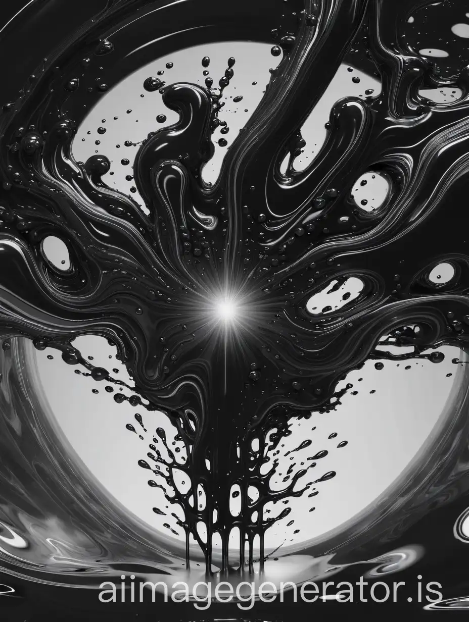 black liquid entity