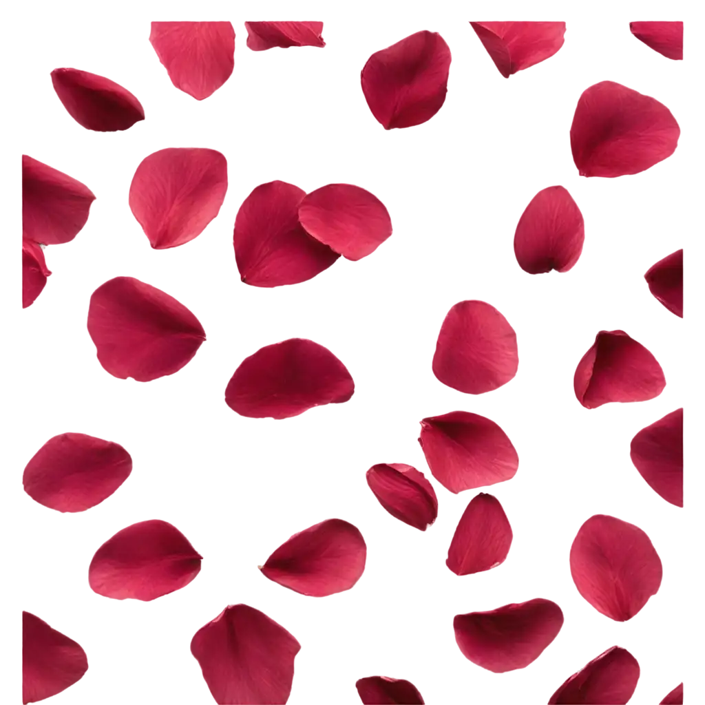 Falling-Burgundy-Rose-Petals-PNG-Image-HighQuality-Transparent-Background