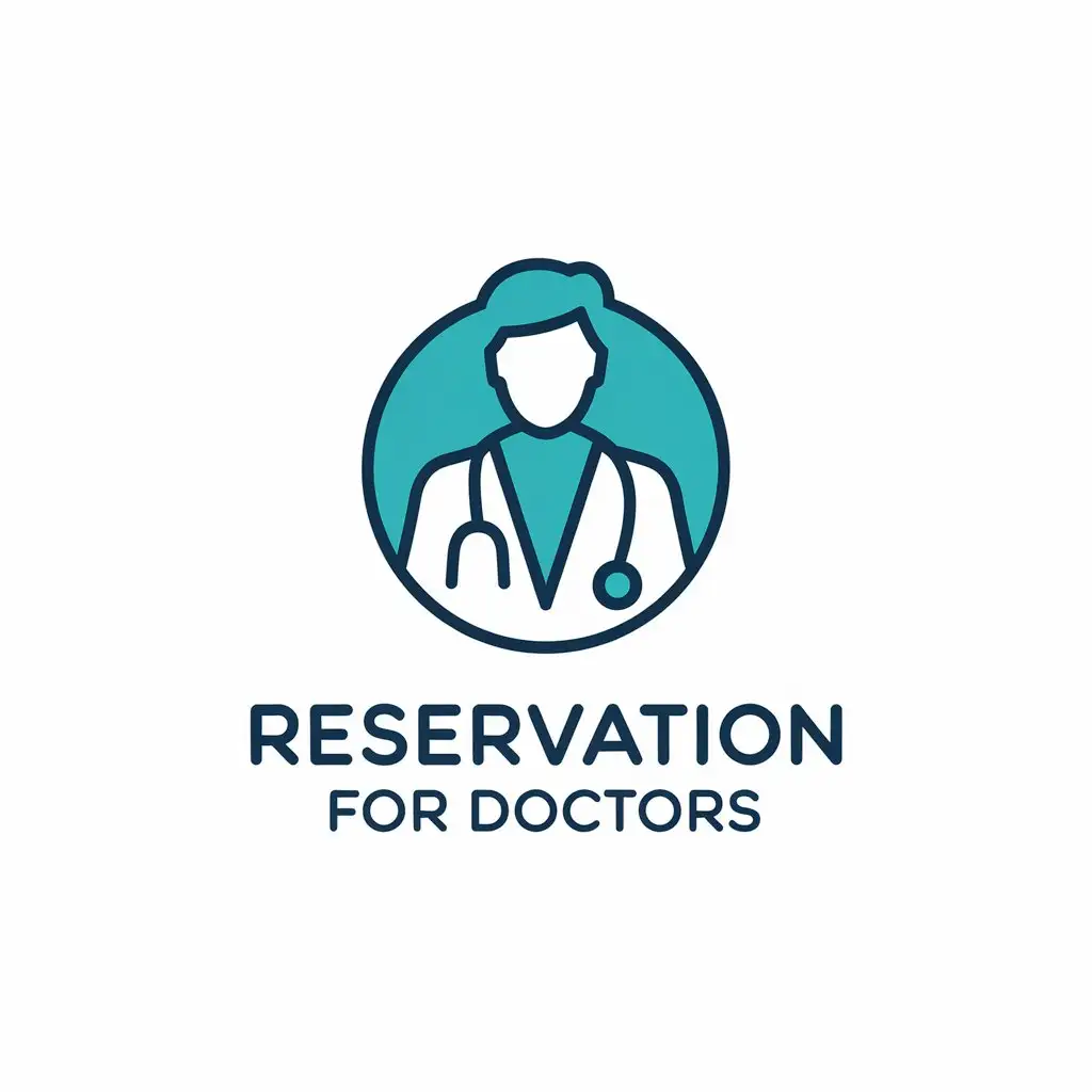 LOGO Design for Reservation for Doctors Vector with Lka Symbol Medical Dental Industry Theme