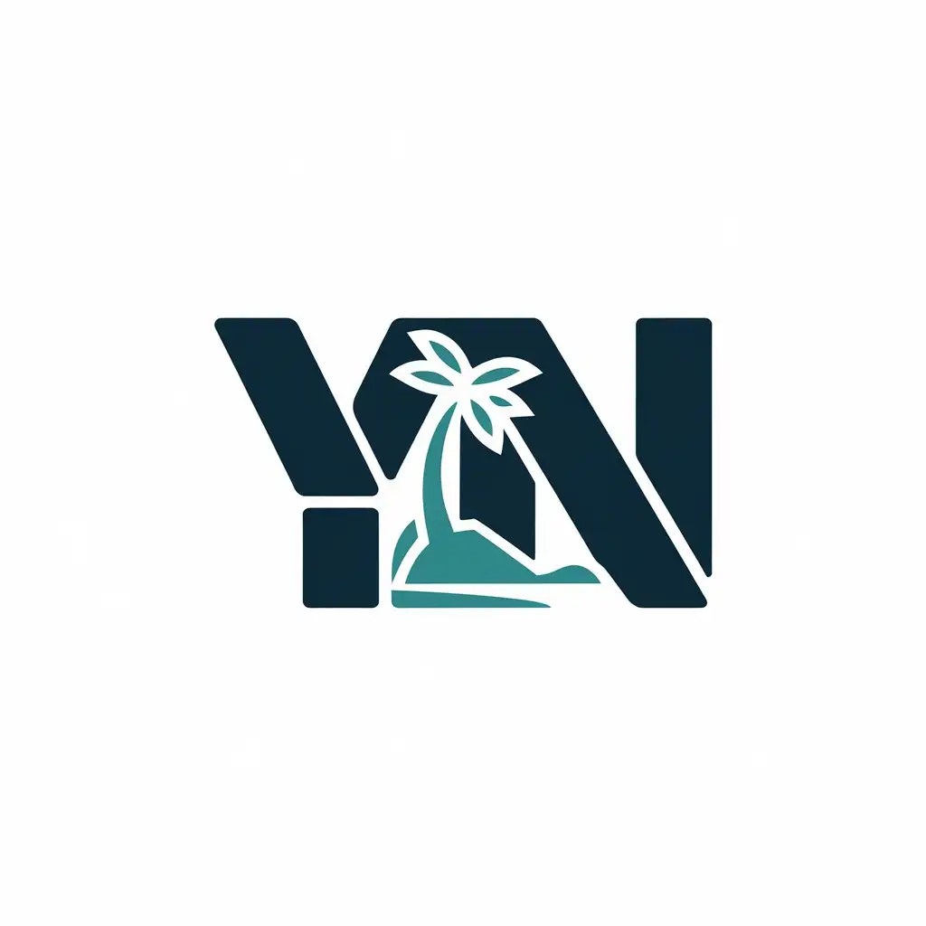 LOGO Design for YN Island Symbol with Moderate Theme for Travel Industry