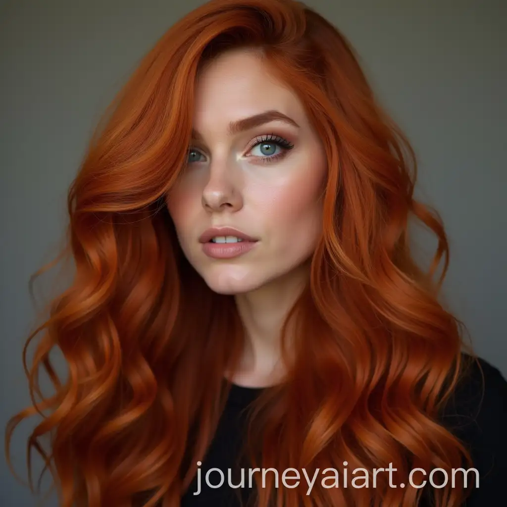 Portrait-of-a-Woman-with-Long-Thick-Red-Hair