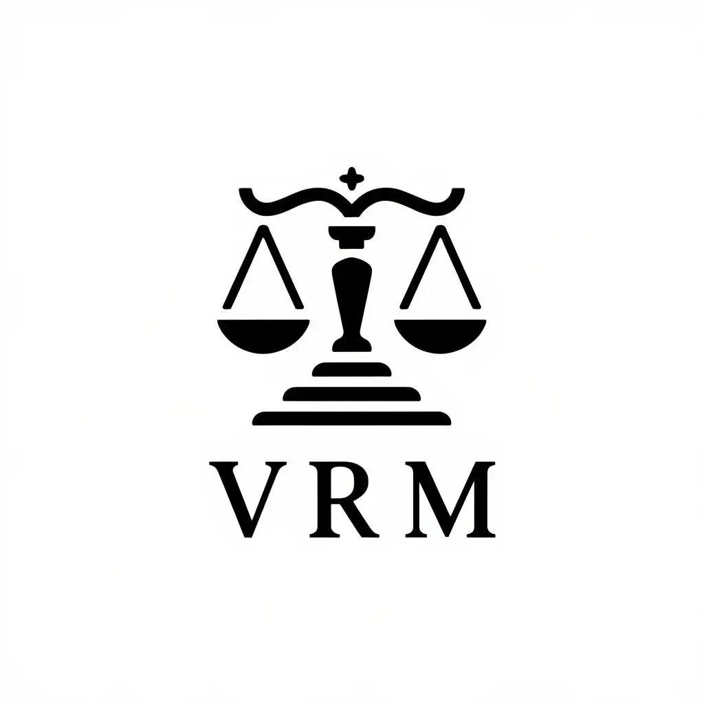 LOGO-Design-for-VRM-Scales-of-Justice-Symbol-in-Modern-Style-for-Legal-Industry