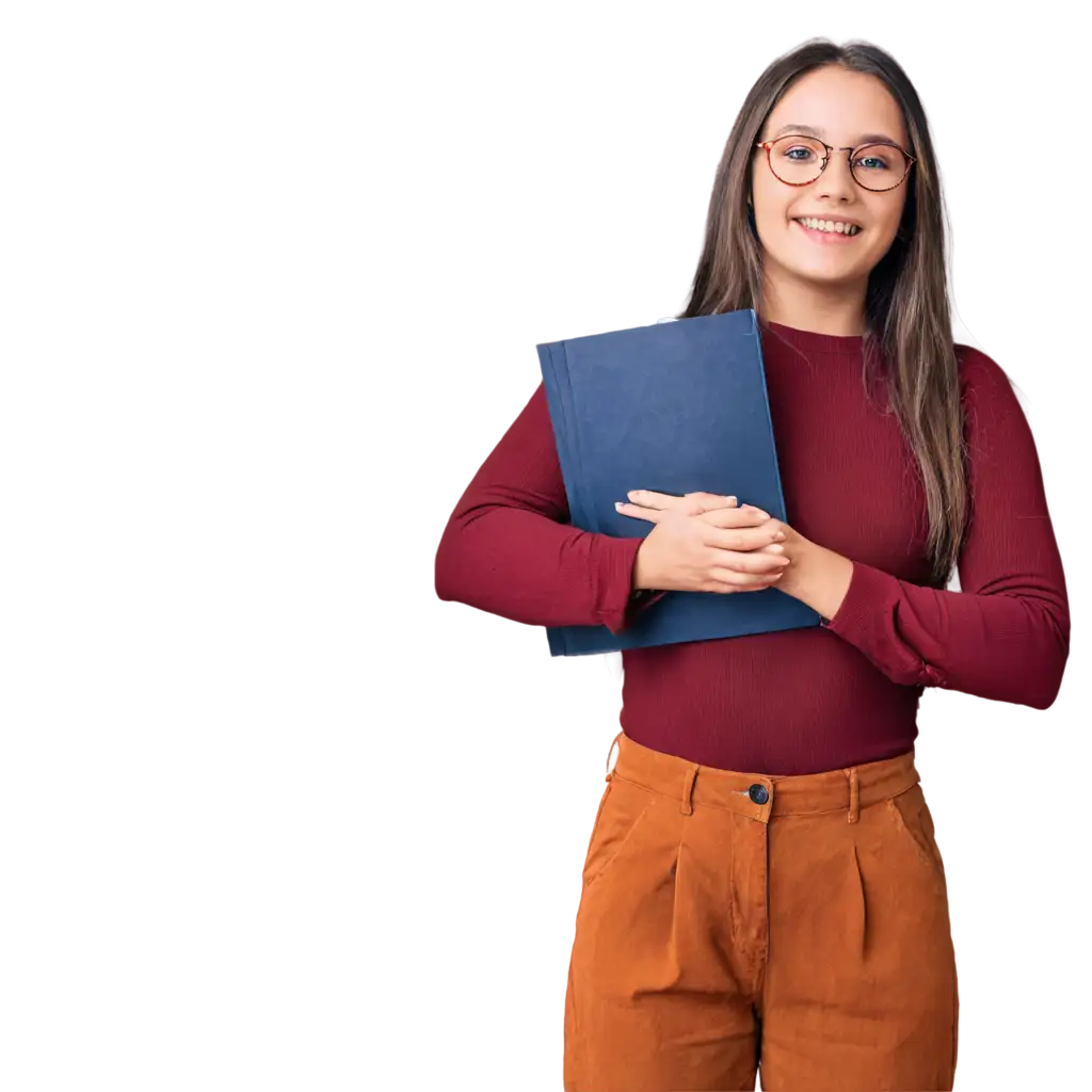 Adorable-PNG-Image-of-a-Girl-Holding-a-File-Enhance-Your-Content-with-Clarity-and-Quality