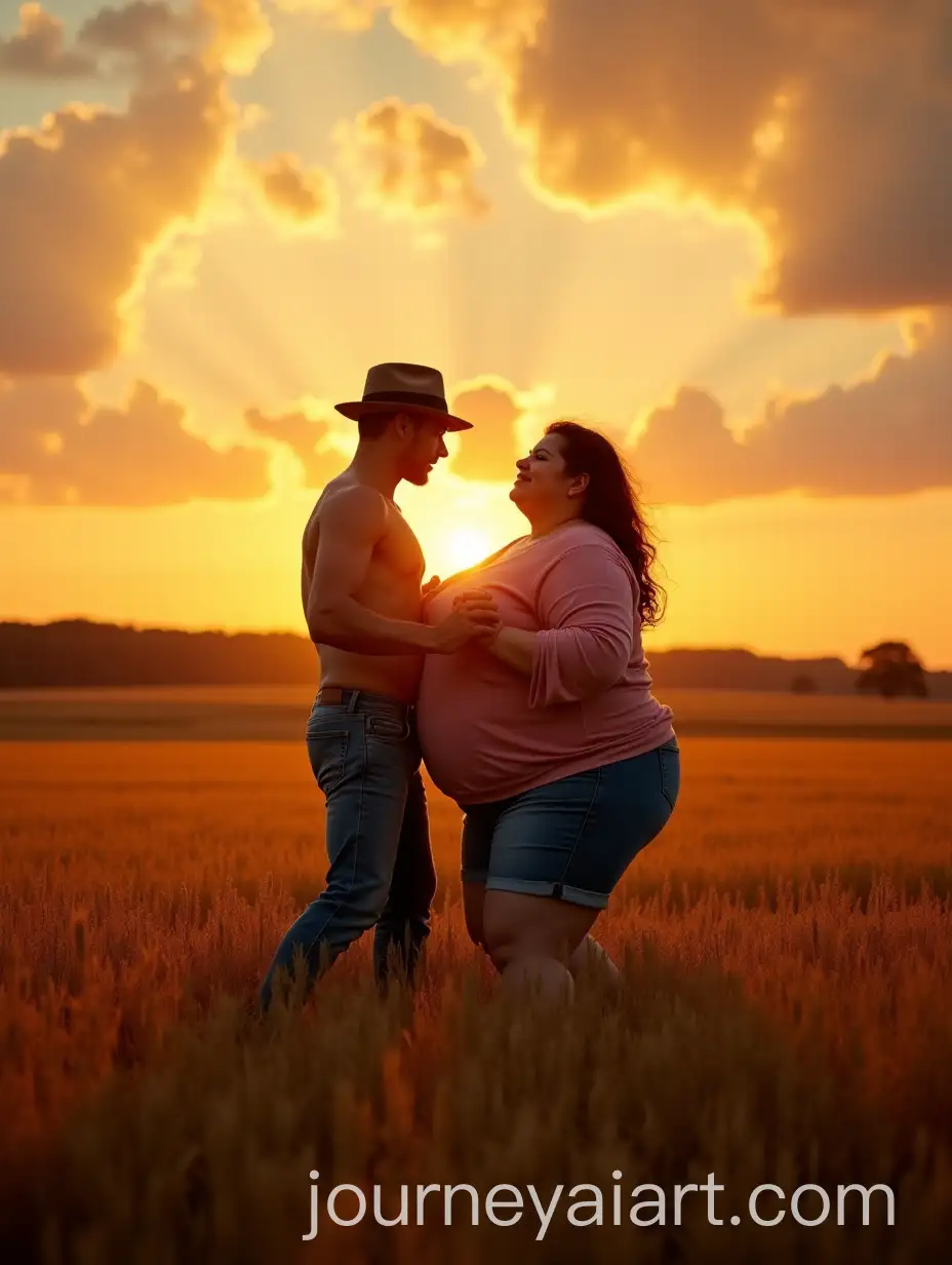 Sunset-Tango-Dance-in-a-Rye-Field