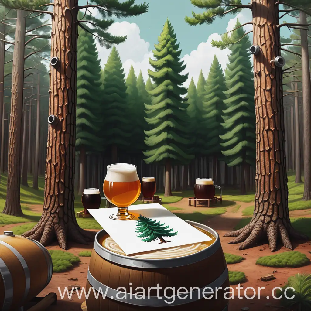 Brewery-nestled-in-a-serene-pine-forest-setting