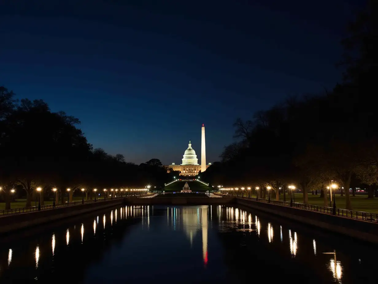 Washington USA by night