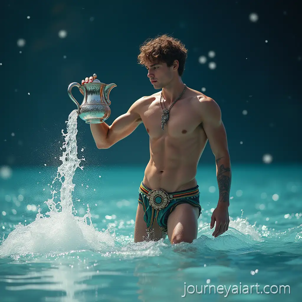 Aquarius-Zodiac-Sign-Fashion-Model-Pouring-Water-on-Waves-in-High-Fashion-EditorialAquarius-fashion-model-Style