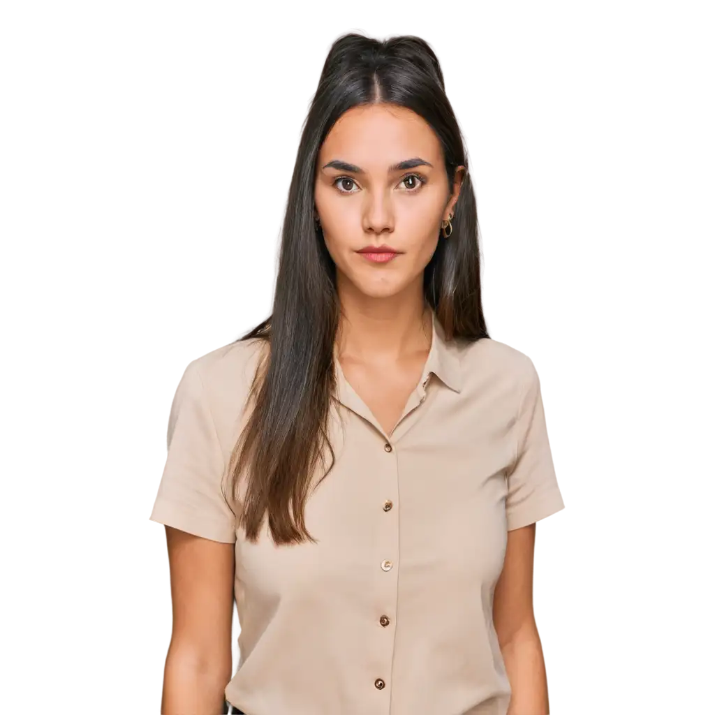 HighQuality-PNG-Image-of-a-30YearOld-American-Woman-with-a-Slightly-Round-Face-and-Collared-Shirt