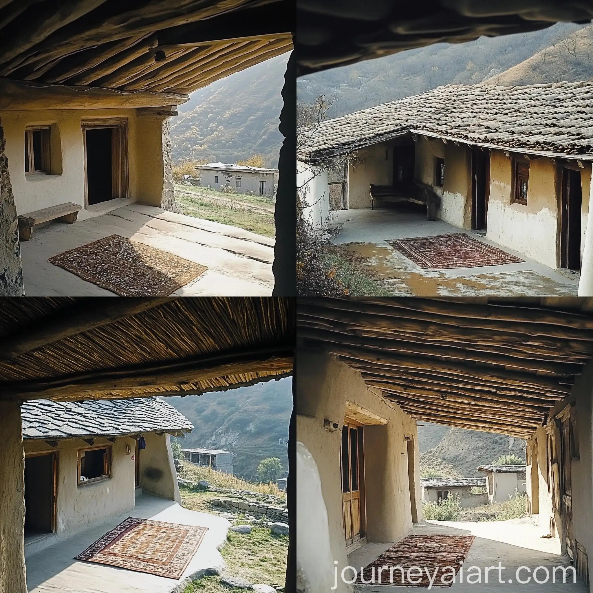 Traditional-House-with-Mountain-View-in-a-Village-Setting