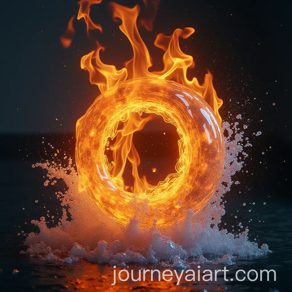 Fire-and-Water-Swirling-Together-in-a-Realistic-Dynamic-Display