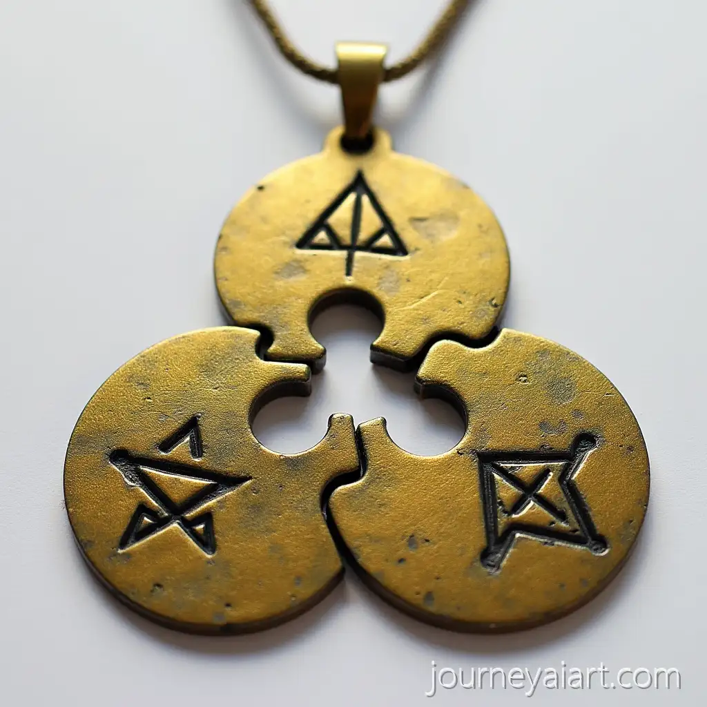 Interlocking-Brass-Pendants-with-Black-RBrass-Pendants-with-Runesunes-in-a-Circular-Shape
