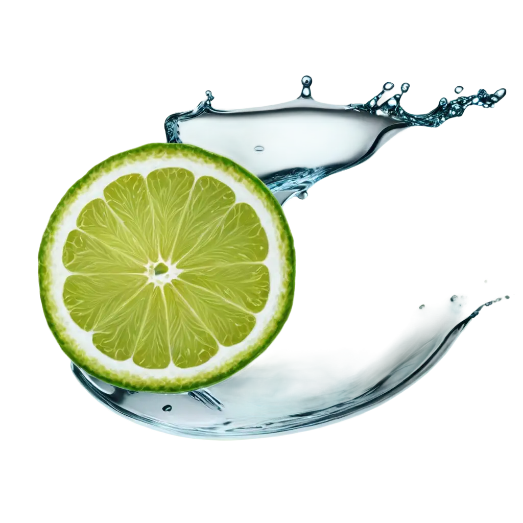 Green-Lemon-Slice-PNG-with-Water-Swirling-Effect-HighQuality-Image-for-Creative-Use