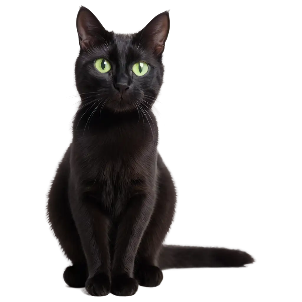 Beautiful-Black-Cat-with-Green-Eyes-PNG-Capturing-Elegance-and-Mystery