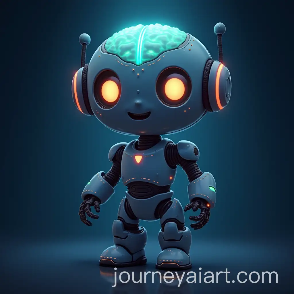 Cute-Robot-with-Bioluminescent-Brain-in-Futuristic-Design